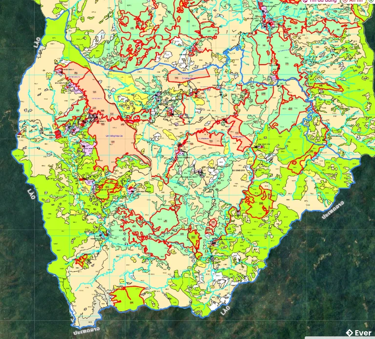 Bản đồ quy hoạch xã Nà Bủng