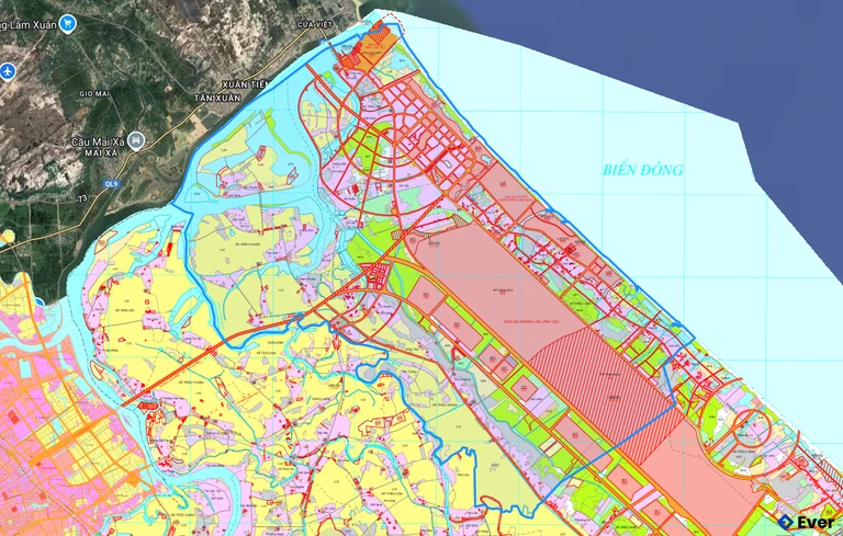 Bản đồ quy hoạch xã Nam Cửa Việt