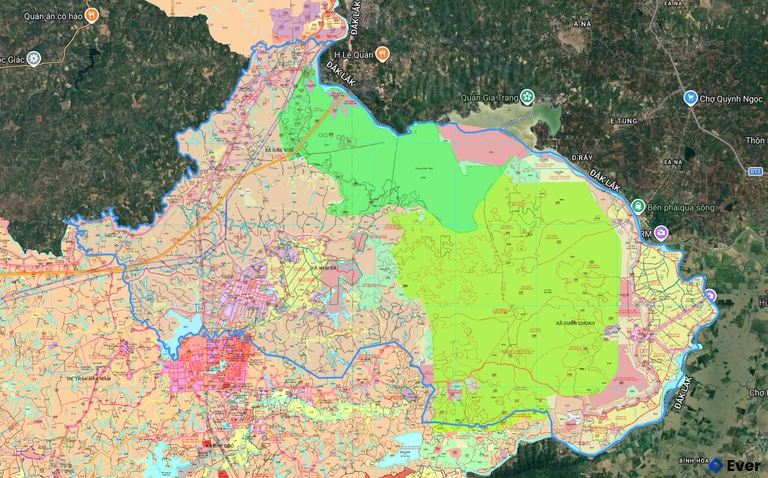 Bản đồ quy hoạch xã Nam Đà