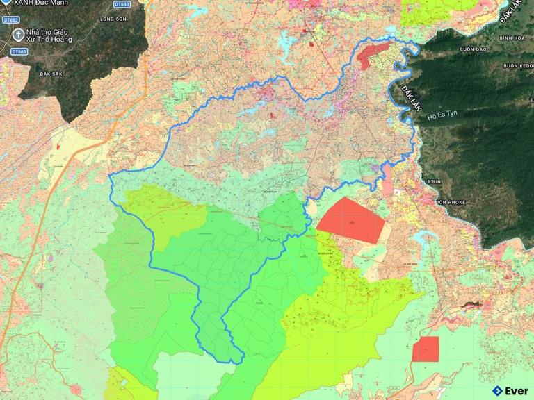 Bản đồ quy hoạch xã Nâm Nung