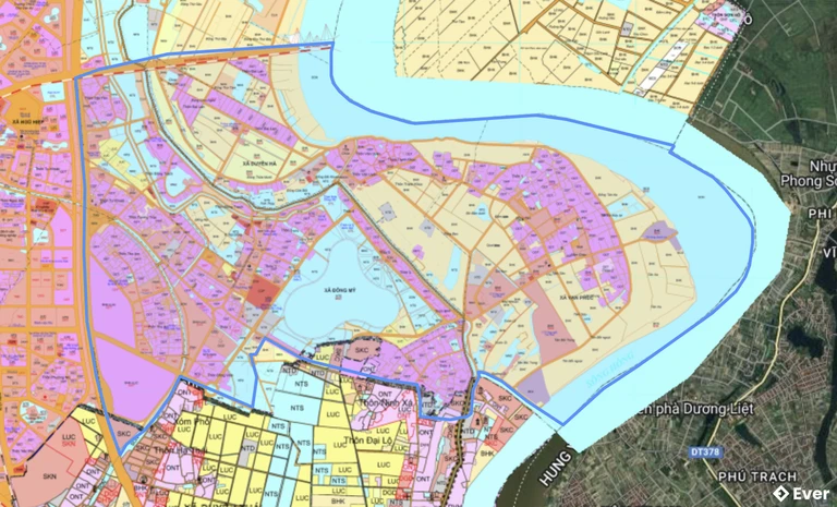 Bản đồ quy hoạch xã Nam Phù