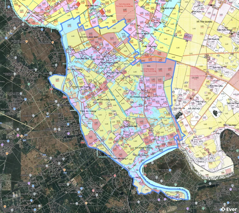 Bản đồ quy hoạch xã Nam Thanh Miện