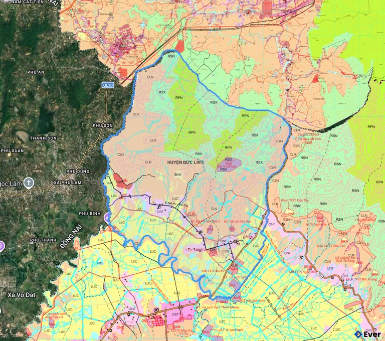 Bản đồ quy hoạch xã Nam Thành