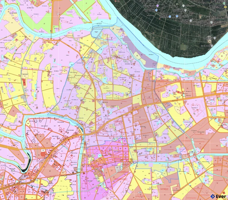 Bản đồ quy hoạch xã Nam Xang