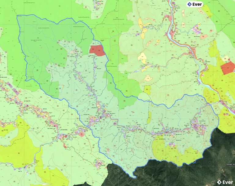 Bản đồ quy hoạch xã Nam Xuân