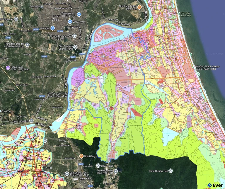 Bản đồ quy hoạch xã Nghi Xuân