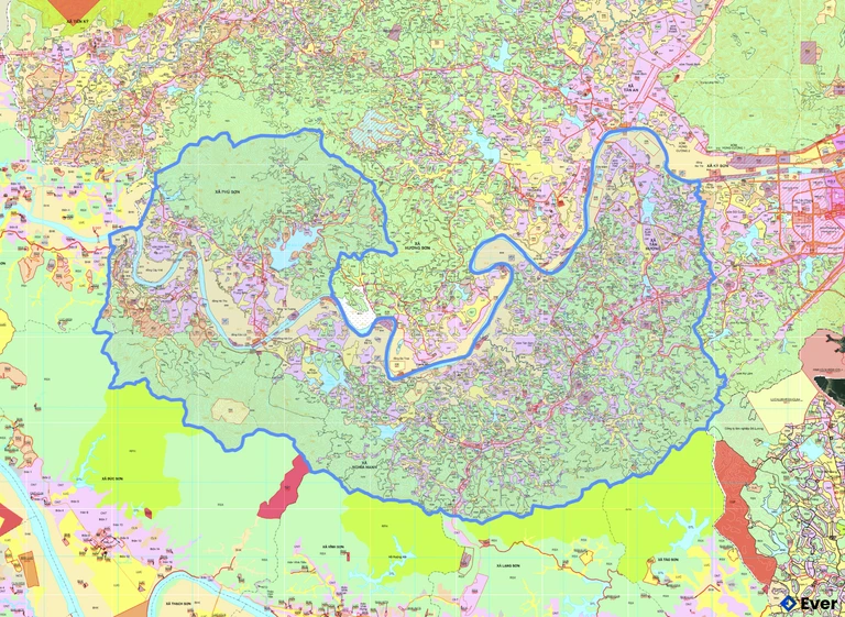 Bản đồ quy hoạch xã Nghĩa Hành