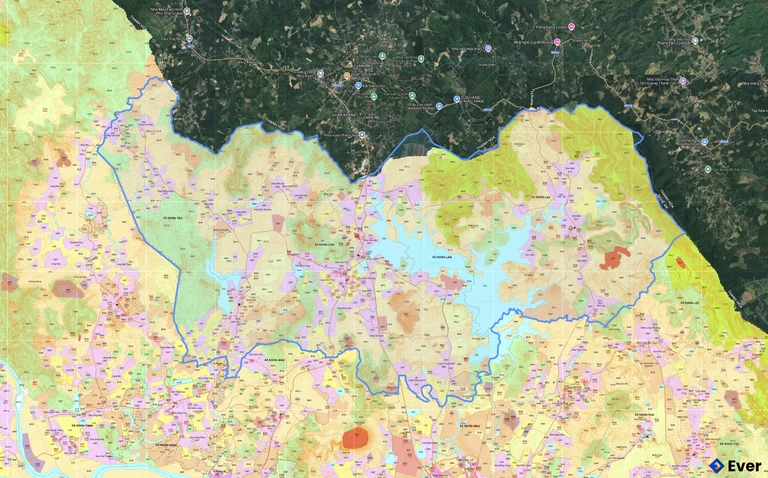 Bản đồ quy hoạch xã Nghĩa Lâm