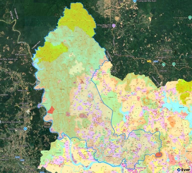 Bản đồ quy hoạch xã Nghĩa Mai