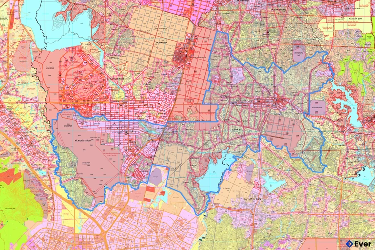 Bản đồ quy hoạch xã Nghĩa Thành