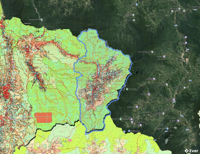 Bản đồ quy hoạch xã Ngọc Linh
