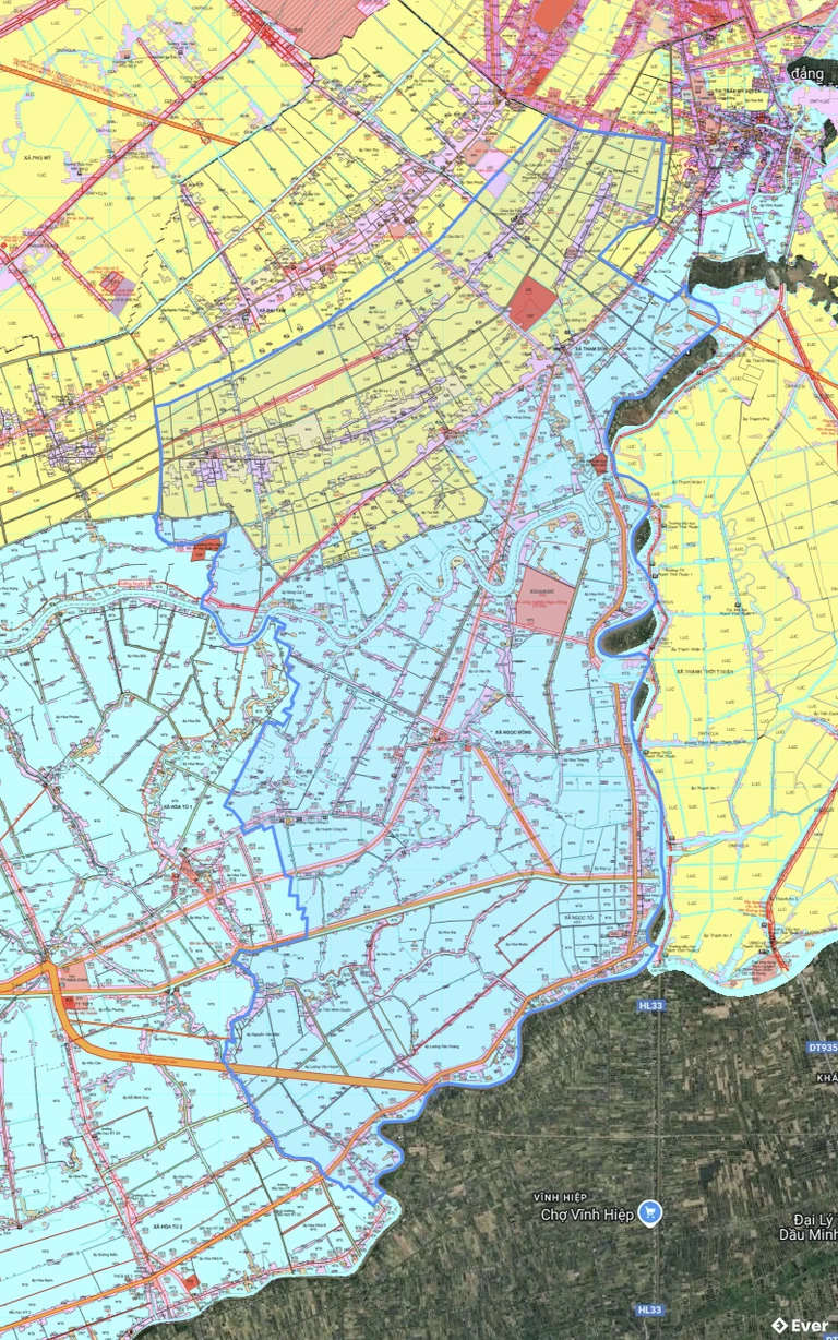 Bản đồ quy hoạch xã Ngọc Tố