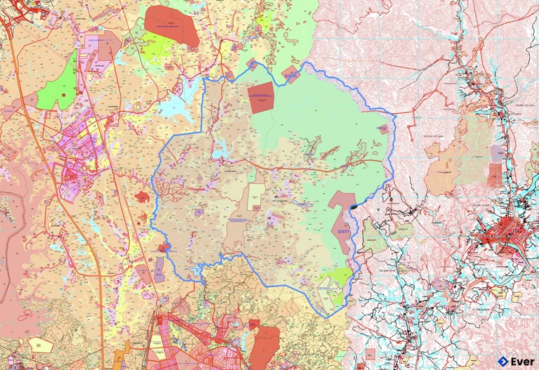 Bản đồ quy hoạch xã Ngọk Réo