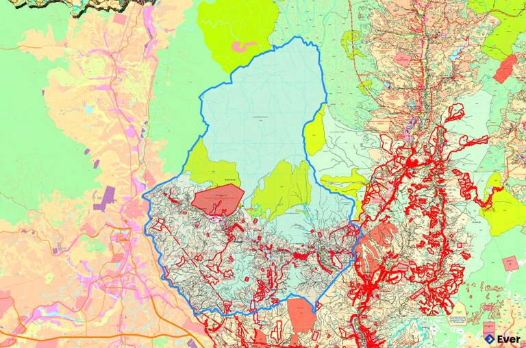 Bản đồ quy hoạch xã Ngọk Tụ