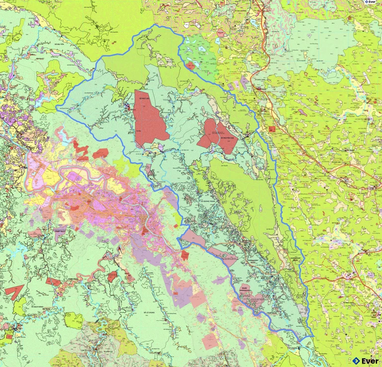Bản đồ quy hoạch xã Nguyễn Huệ
