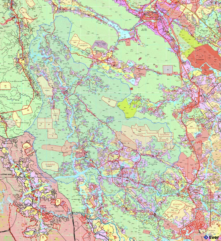 Bản đồ quy hoạch xã Nguyệt Ân