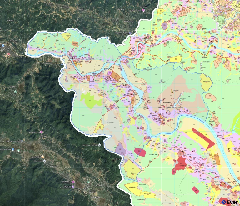 Bản đồ quy hoạch xã Nhân Hòa