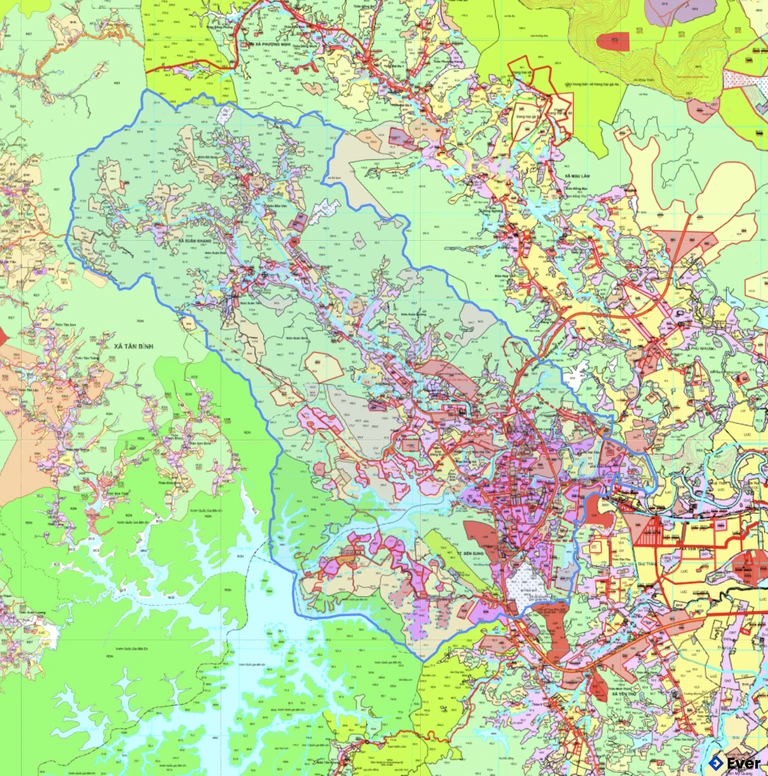 Bản đồ quy hoạch xã Như Thanh