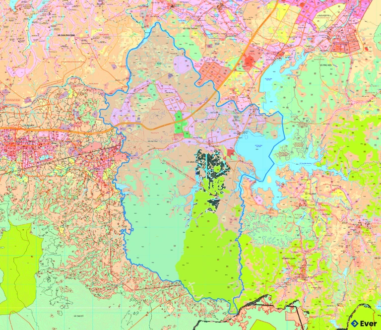 Bản đồ quy hoạch xã Ninh Gia