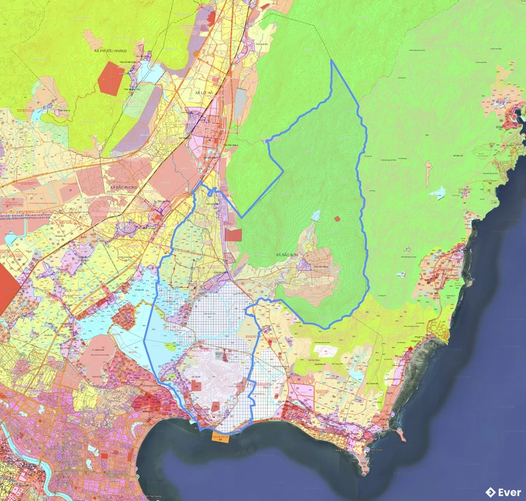 Bản đồ quy hoạch xã Ninh Hải