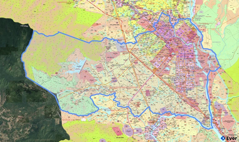 Bản đồ quy hoạch xã Ninh Sơn