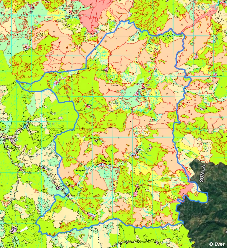 Bản đồ quy hoạch xã Phình Giàng