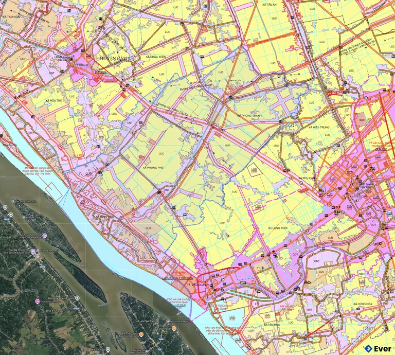 Bản đồ quy hoạch xã Phong Thạnh