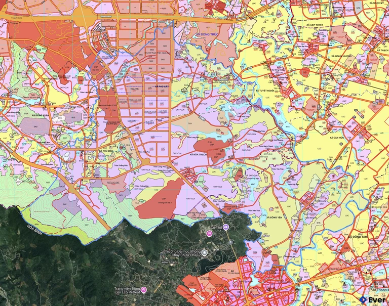 Bản đồ quy hoạch xã Phú Cát