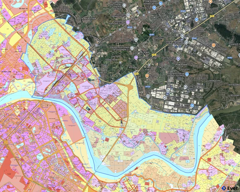 Bản đồ quy hoạch xã Phù Đổng