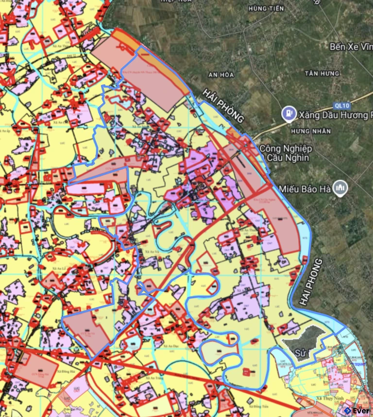 Bản đồ quy hoạch xã Phụ Dực