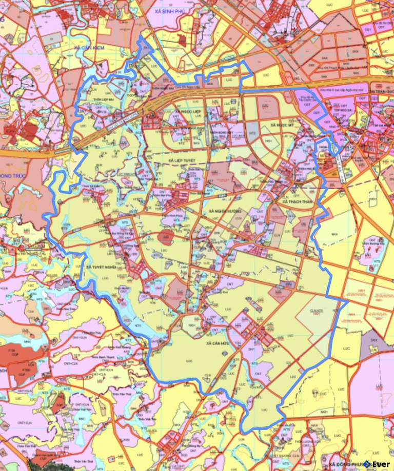 Bản đồ quy hoạch xã Phú Kiều