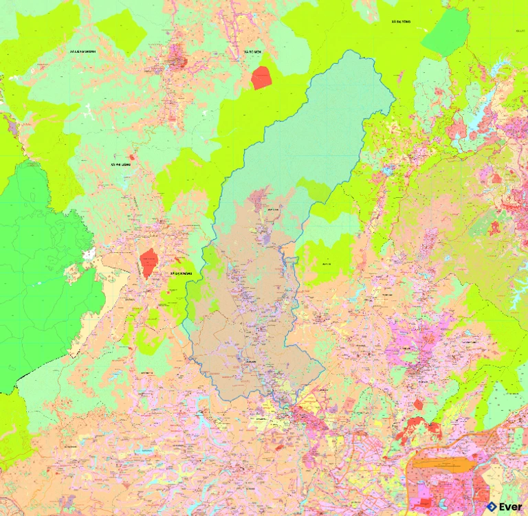 Bản đồ quy hoạch xã Phú Sơn Lâm Hà
