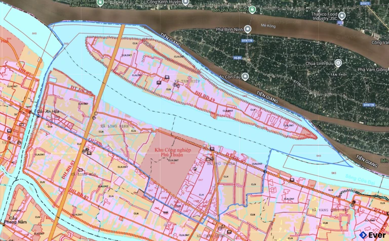 Bản đồ quy hoạch xã Phú Thuận