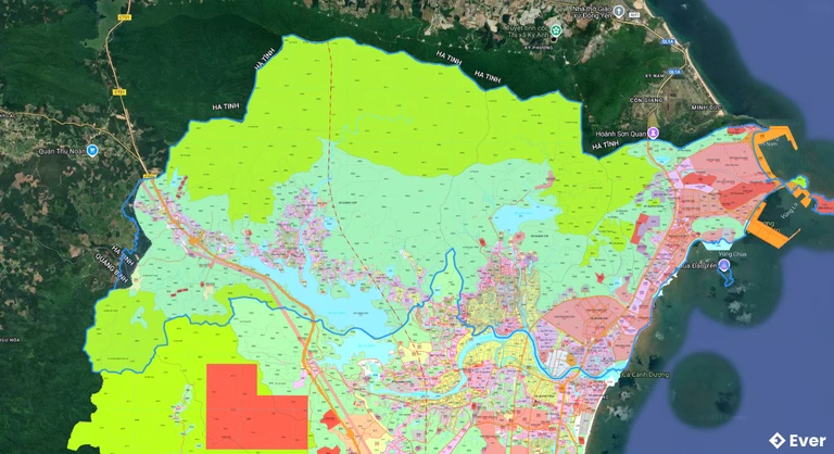 Bản đồ quy hoạch xã Phú Trạch