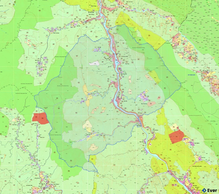 Bản đồ quy hoạch xã Phú Xuân