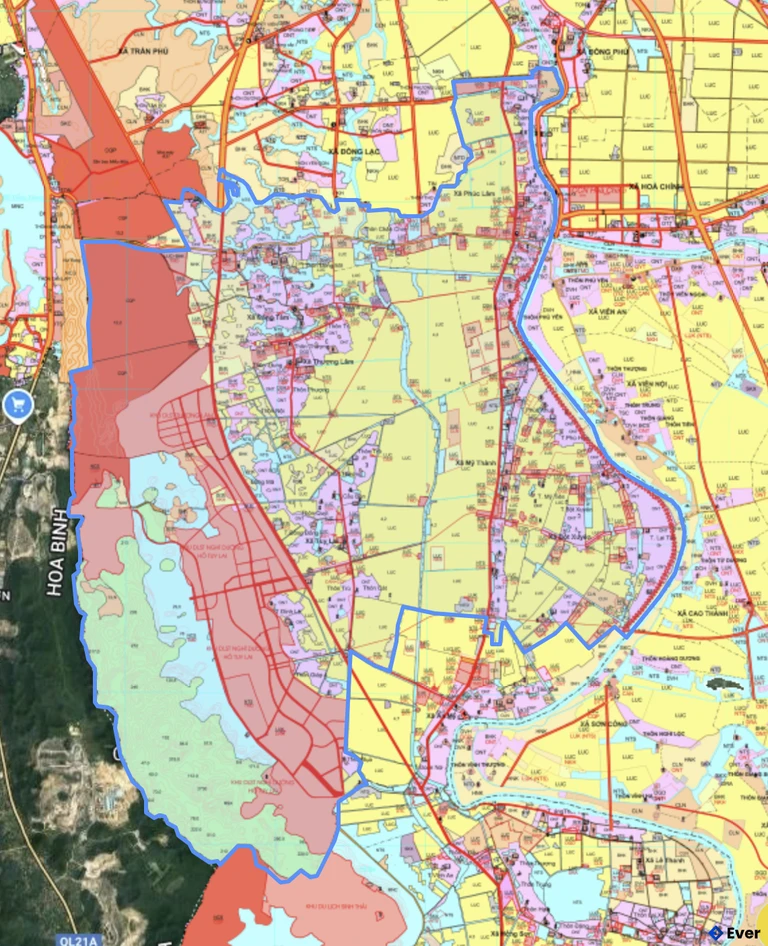 Bản đồ quy hoạch xã Phúc Sơn