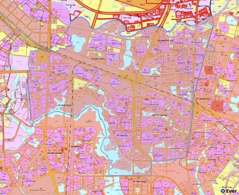 Bản đồ quy hoạch xã Phúc Thịnh