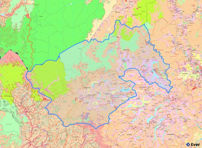 Bản đồ quy hoạch xã Phúc Thọ Lâm Hà