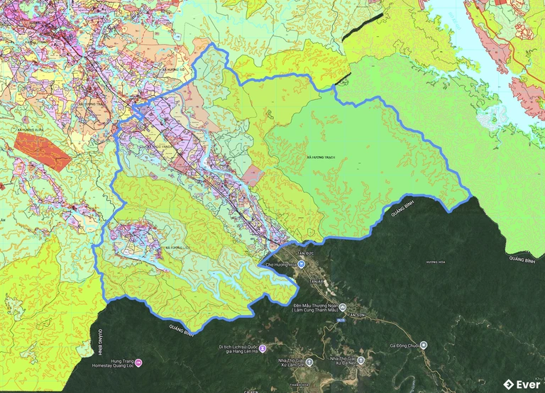 Bản đồ quy hoạch xã Phúc Trạch