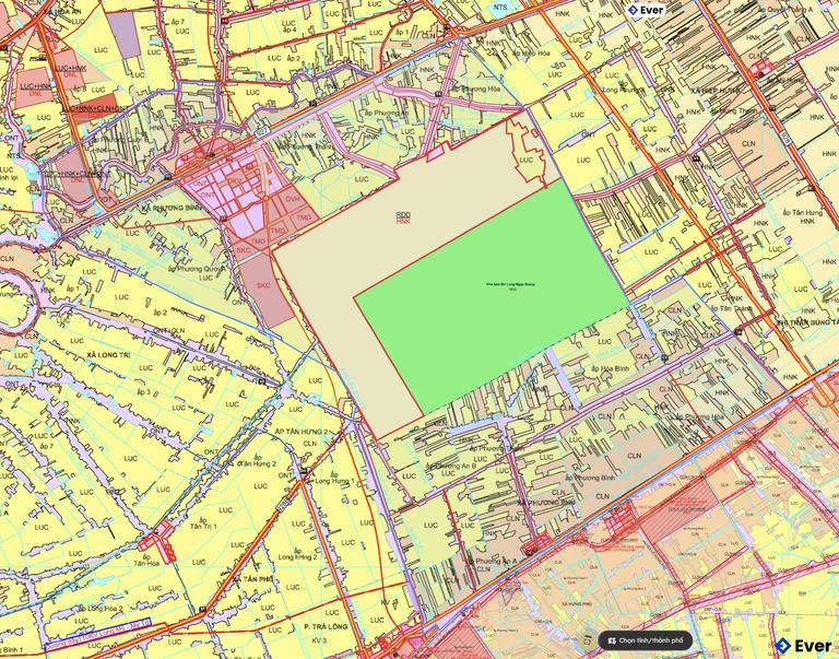 Bản đồ quy hoạch xã Phương Bình