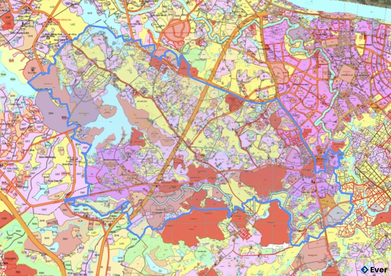 Bản đồ quy hoạch xã phường Tùng Thiện