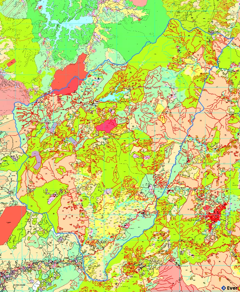 Bản đồ quy hoạch xã Pu Nhi