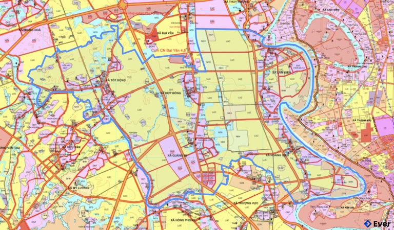 Bản đồ quy hoạch xã Quảng Bị