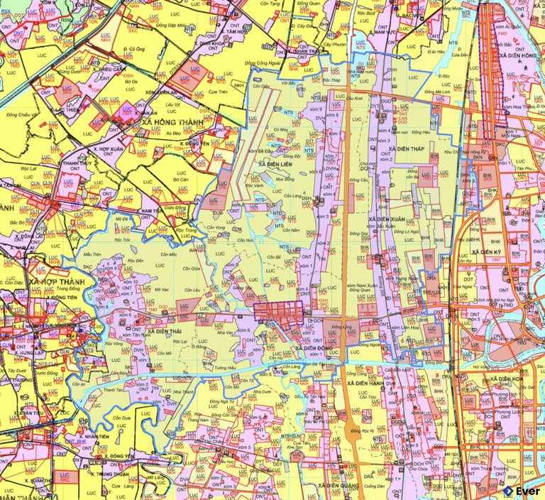 Bản đồ quy hoạch xã Quảng Châu