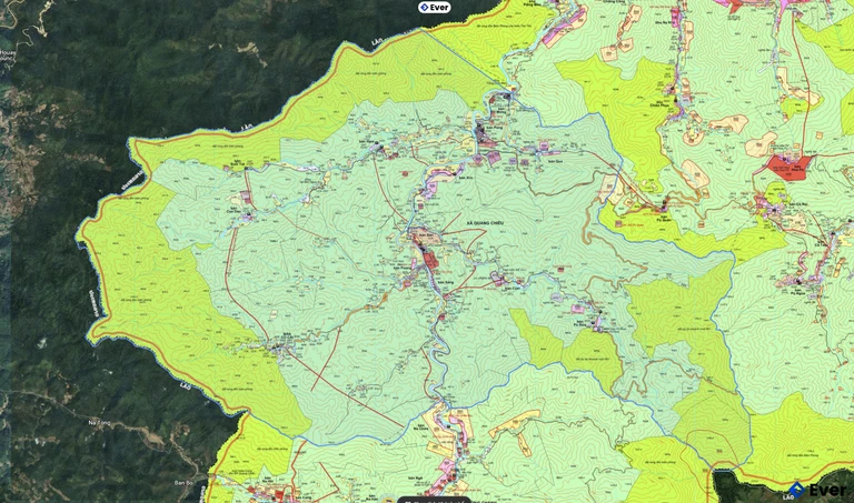 Bản đồ quy hoạch xã Quảng Chiểu