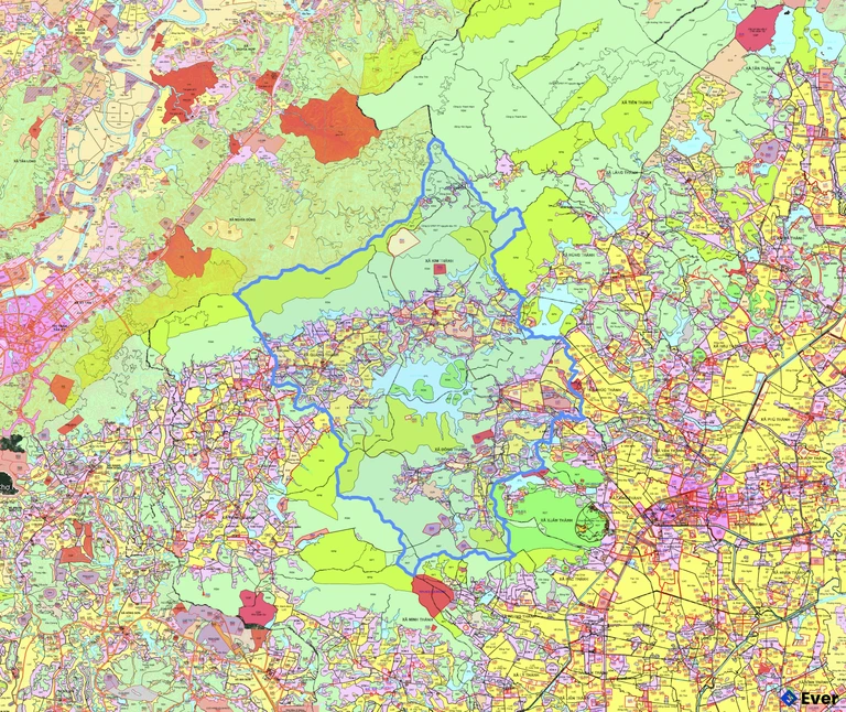 Bản đồ quy hoạch xã Quang Đồng