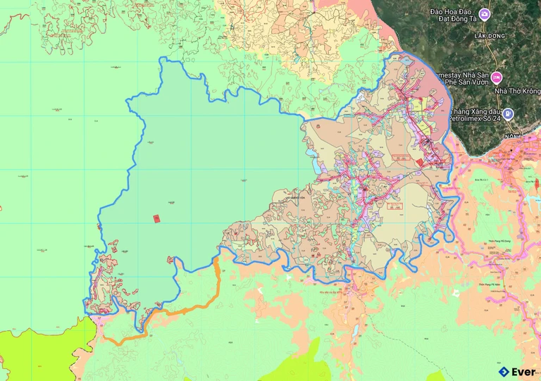 Bản đồ quy hoạch xã Quảng Hòa