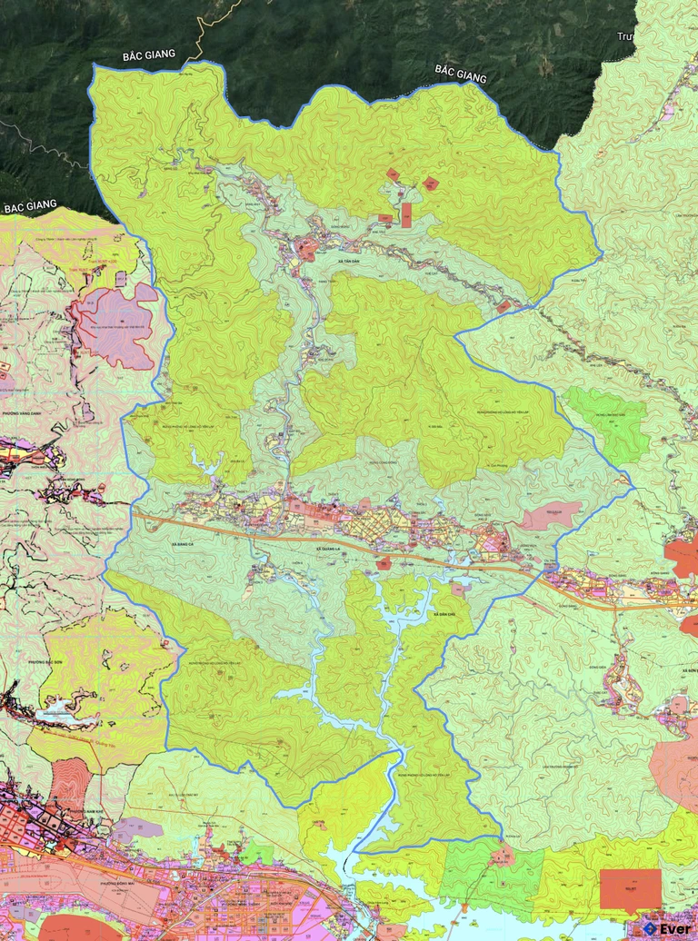 Bản đồ quy hoạch xã Quảng La