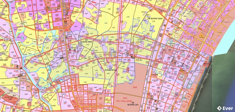 Bản đồ quy hoạch xã Quảng Ninh