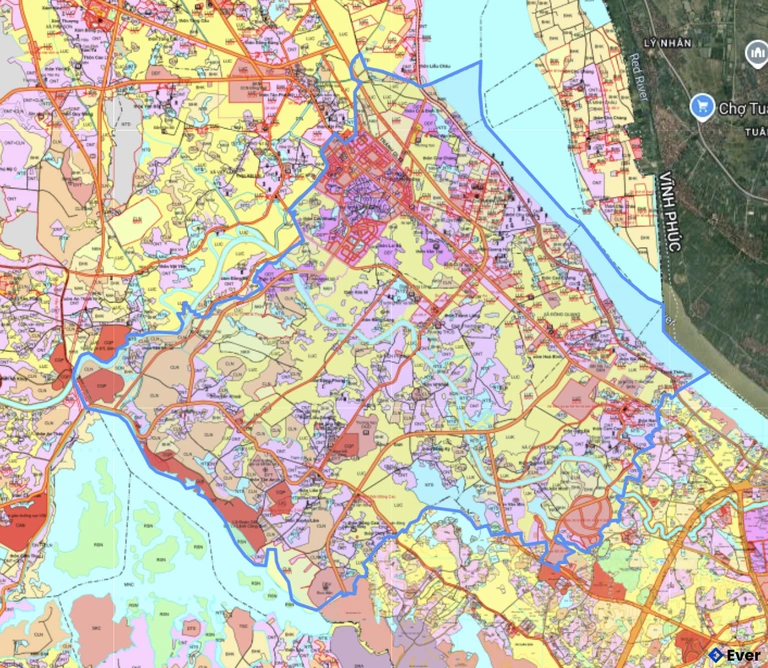 Bản đồ quy hoạch xã Quảng Oai